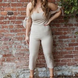 Kittenish Nude Jumpsuit